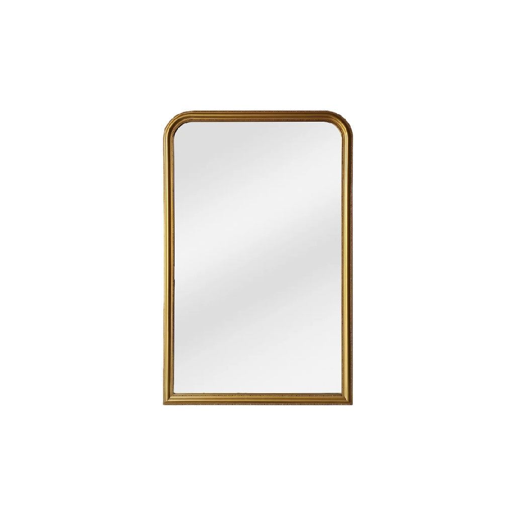 Miroir rectangulaire avec cadre doré