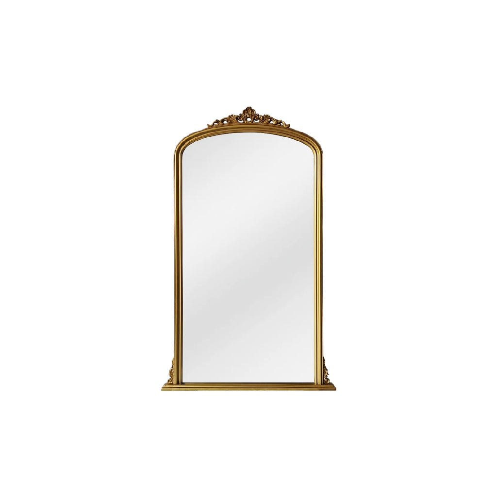 Miroir élégant avec cadre doré et design vintage