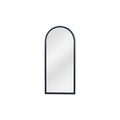 Miroir rectangulaire en arc avec cadre noir
